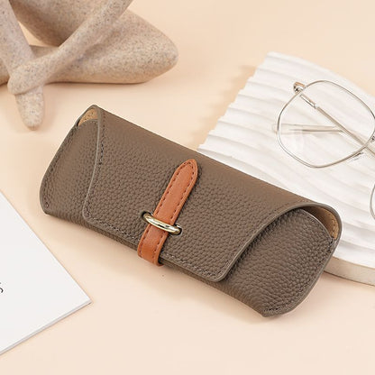 3 Pack Khaki Chic Portable Glasses Case Set - Anti-Pressure Sunglass & Myopia Eyewear Protectors