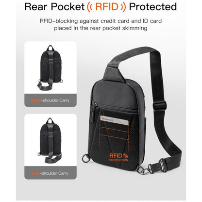 Grey Modern Urban Sling Bag Crossbody Chest Pack with Quick Adjustable Strap Compact Daypack for Travel and Daily Commute