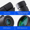 10-30X50 High Power Zoom Monocular Telescope Set with Smartphone Holder and Tripod Waterproof HD Spotting Scope for Bird Watching Camping and Concerts.