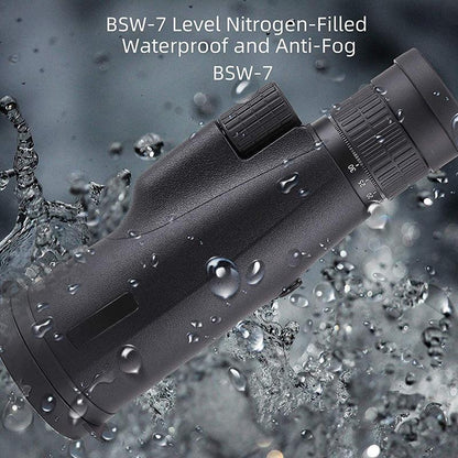 10-30X50 High Power Zoom Monocular Telescope Set with Smartphone Holder and Tripod Waterproof HD Spotting Scope for Bird Watching Camping and Concerts.