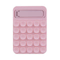 Pink 4 Pack Silicone Suction Phone Mount with Foldable Kickstand - Adhesive Sticky Grip Pad for Mirrors & Glass - 2-in-1 Hands-Free Holder for Content Creation.