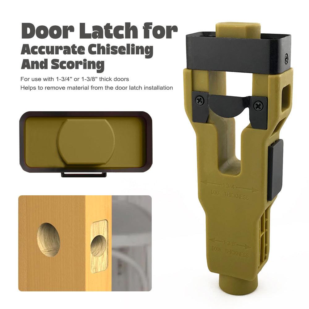 Door Latch Mortise Tool 25mm - Precision Woodworking Jig for Lock Faceplate Installation - Hammer-Driven Chisel Mortiser for DIY & Carpentry (165mm Length).