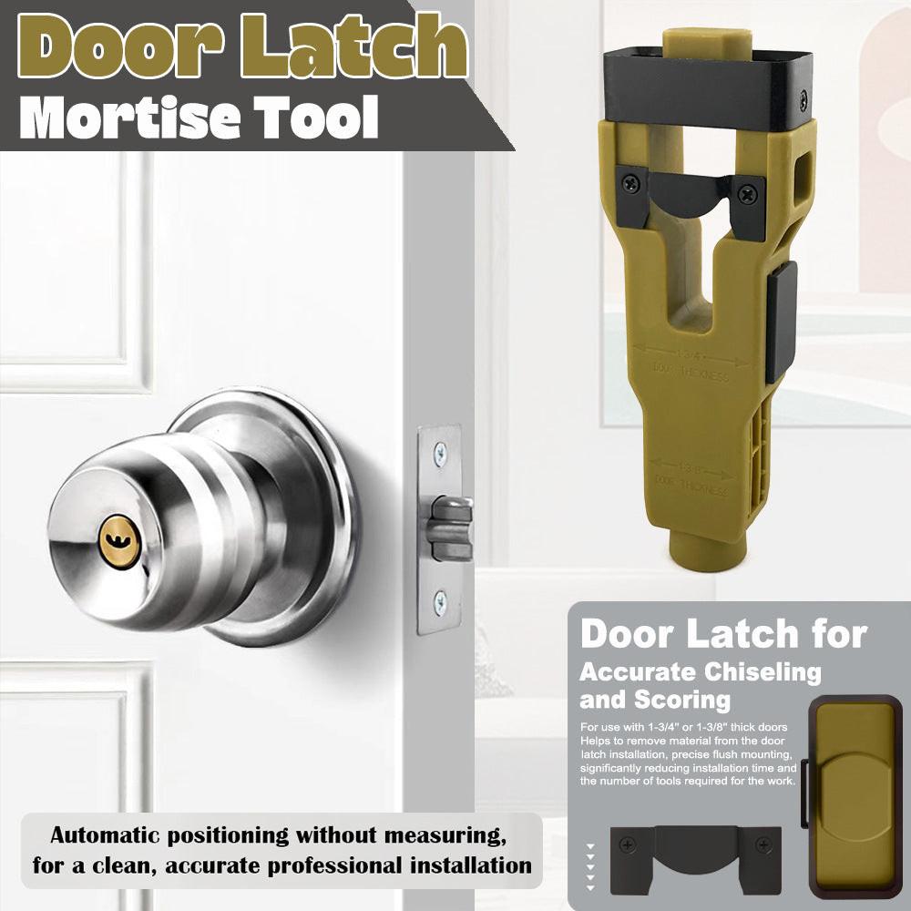 Door Latch Mortise Tool 25mm - Precision Woodworking Jig for Lock Faceplate Installation - Hammer-Driven Chisel Mortiser for DIY & Carpentry (165mm Length).
