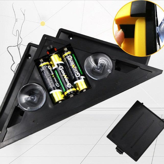 Red 90 Degree Laser Square Level Tool - Right Angle Line Projector for Tiling & Flooring Layout - Dual Bubble Alignment Aid for DIY Renovation (190mm).
