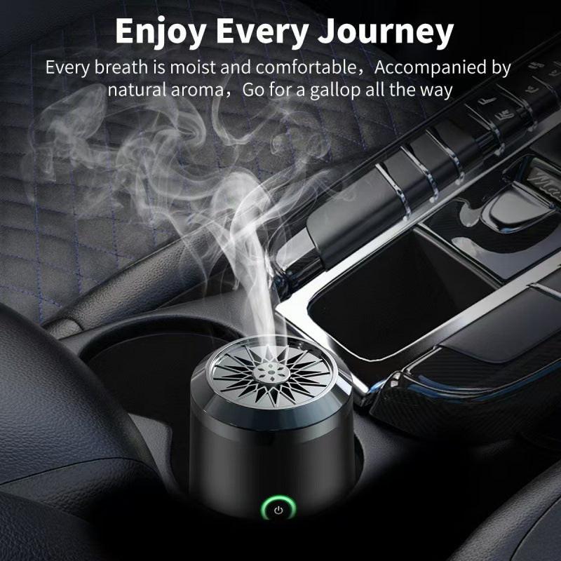 Portable Electric Oud Bukhoor Incense Burner with Speaker - USB Rechargeable Aroma Diffuser for Car and Home - Fits Australian Cup Holders - 98mm.