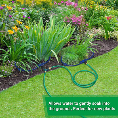 Adjustable Tree Ring Sprinkler for Deep Root Irrigation - 13 to 37 Inch Expandable Garden Watering Tool for Australian Trees and Orchards