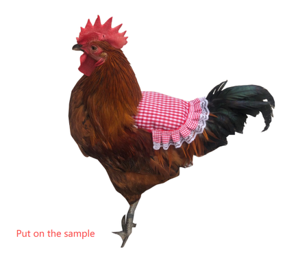 Blue Pineapple 4 Pack Hen Saddle Aprons for Backyard Chickens - Feather Protector for Poultry - Back Protection from Roosters - 22x23cm