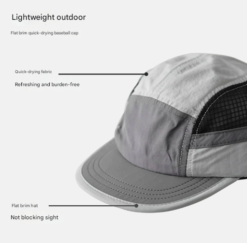 Purple-pink UPF 50+ Quick-Dry Outdoor Sun Hat with Breathable Mesh - Lightweight Adjustable Cap for Hiking, Camping and Fishing in the Australian Sun