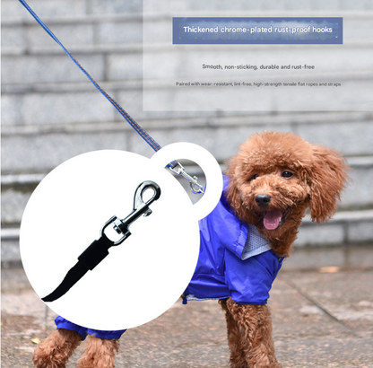 Red 3-in-1 Retractable Dog Leash with LED Flashlight and Waste Bag Dispenser 5m Nylon Lead for Dogs up to 20kg Essential Pet Walking Gear