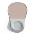 Milk Tea Color Ergonomic Mouse Pad with Wrist Rest Support Soft Silicone Concave Groove Design 32.5cm Non-Slip Mat for Home Office & Gaming.