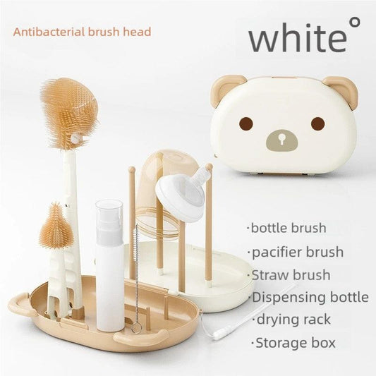 2pc*Effortless & Hygienic Portable Baby Bottle Cleaning Set(white).