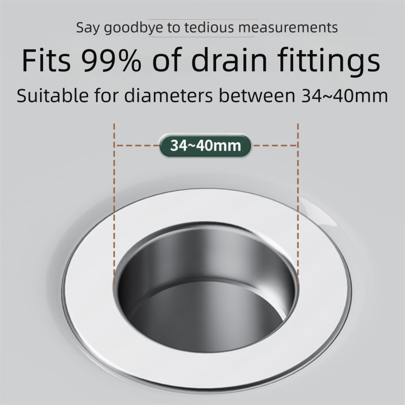 2-Pack Pop-Up Sink Stopper with Hair Catcher â Standard (34-40mm) Drain Filter,Basin Drain Filter Upgrade.