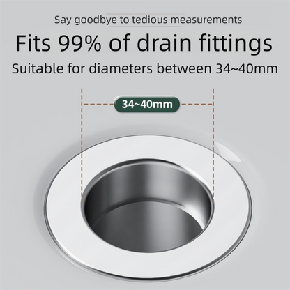 2-Pack Pop-Up Sink Stopper with Hair Catcher â Standard (34-40mm) Drain Filter,Basin Drain Filter Upgrade.
