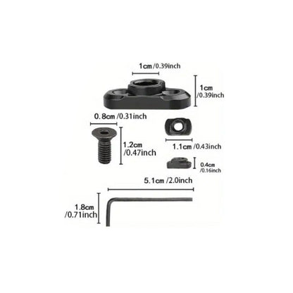 Black Quick-Adjust MS4 Tactical Sling System - Single/Two-Point Conversion Kit for Outdoor Gear
