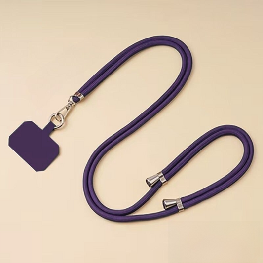 3-Pack Adjustable Purple Crossbody Phone Lanyards – Dual Wear Modes, Two-Ways of Hanging,Ultra-Slim 0.6mm Patch