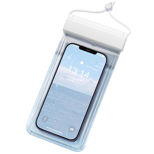 3-PCS White IPX8 Waterproof Phone Pouch(19Ã11 CM) - Universal Touch Screen & Underwater Photo Case for Swimming, Snorkeling, and Beach.