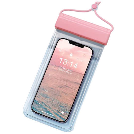 3-PCS Pink IPX8 Waterproof Phone Pouch(19Ã11 CM) - Universal Touch Screen & Underwater Photo Case for Swimming, Snorkeling, and Beach.
