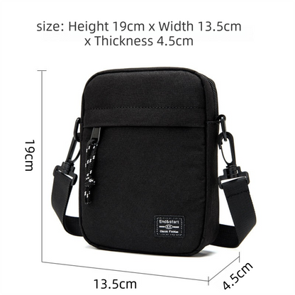 White camouflage Mini Streetwear Oxford Cloth Crossbody Bag - Ultra-Light (200g) Fashion Sling Pack, Fits 8-inch Tablet