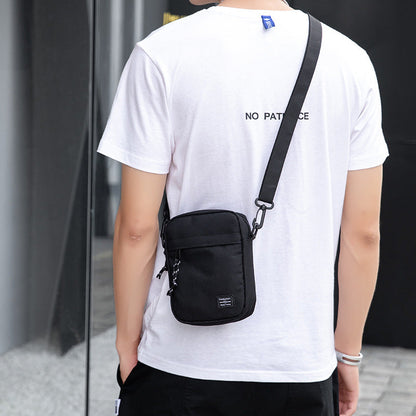 White camouflage Mini Streetwear Oxford Cloth Crossbody Bag - Ultra-Light (200g) Fashion Sling Pack, Fits 8-inch Tablet