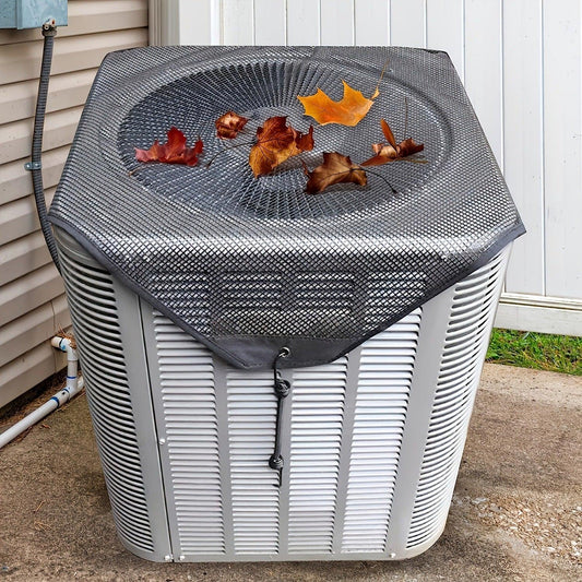2-Pack Ventilated Resin Mesh Outdoor Air Conditioner Cover(71x71cm / 28x28inch) - Anti-Sun Heat Reduction AC Unit Net for Exterior Use.