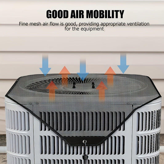 2-Pack Ventilated Resin Mesh Outdoor Air Conditioner Cover(91x91cm / 36x36inch) - Anti-Sun Heat Reduction AC Unit Net for Exterior Use.