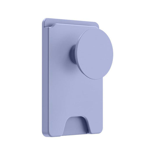 2-Pack 2-in-1 Purple Magnetic Card Wallet Integrated Pop Airbag Stand(9.5x6x0.8 CM) - Including Magnetic Ring, for MagSafe Compatible iPhone 14/13/12 Series & Standard Phone Cases.