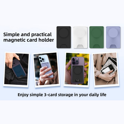 2-Pack 2-in-1 Dark Blue Magnetic Card Wallet Integrated Pop Airbag Stand(9.5x6x0.8 CM) - Including Magnetic Ring, for MagSafe Compatible iPhone 14/13/12 Series & Standard Phone Cases.