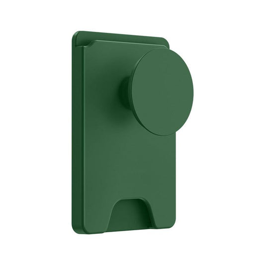 2-Pack 2-in-1 Green Magnetic Card Wallet Integrated Pop Airbag Stand(9.5x6x0.8 CM) - Including Magnetic Ring, for MagSafe Compatible iPhone 14/13/12 Series & Standard Phone Cases.