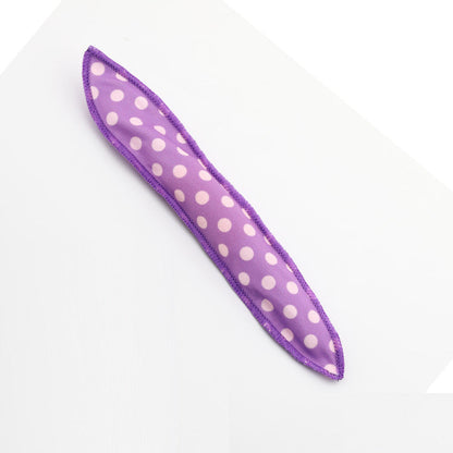 20-Pack Purple Polka Dot Bow Sponge Hair Rollers Set -  Soft Sleep Pillow Lazy No-Heat Curler for Heatless Loose Curls Hair Style