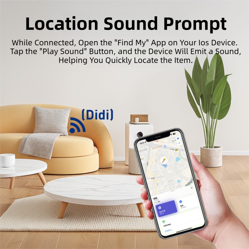 Ultra-Slim 2mm Glass Card Tracker for iOS - Global GPS Location Finding for Wallet, Keys, and Luggage.