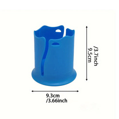 2-Pack Blue Outdoor Surfboard Water Bottle Holder - Portable PP & Silicone Drink Stabilizer for Water Sports.
