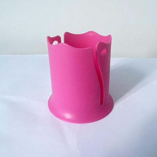 2-Pack Pink Outdoor Surfboard Water Bottle Holder - Portable PP & Silicone Drink Stabilizer for Water Sports.