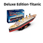 Deluxe Edition (113Pieces) 3D Titanic Ship Model Puzzle Kit - DIY Nautical Series Toy for Kids & Adults, Educational Building Blocks.