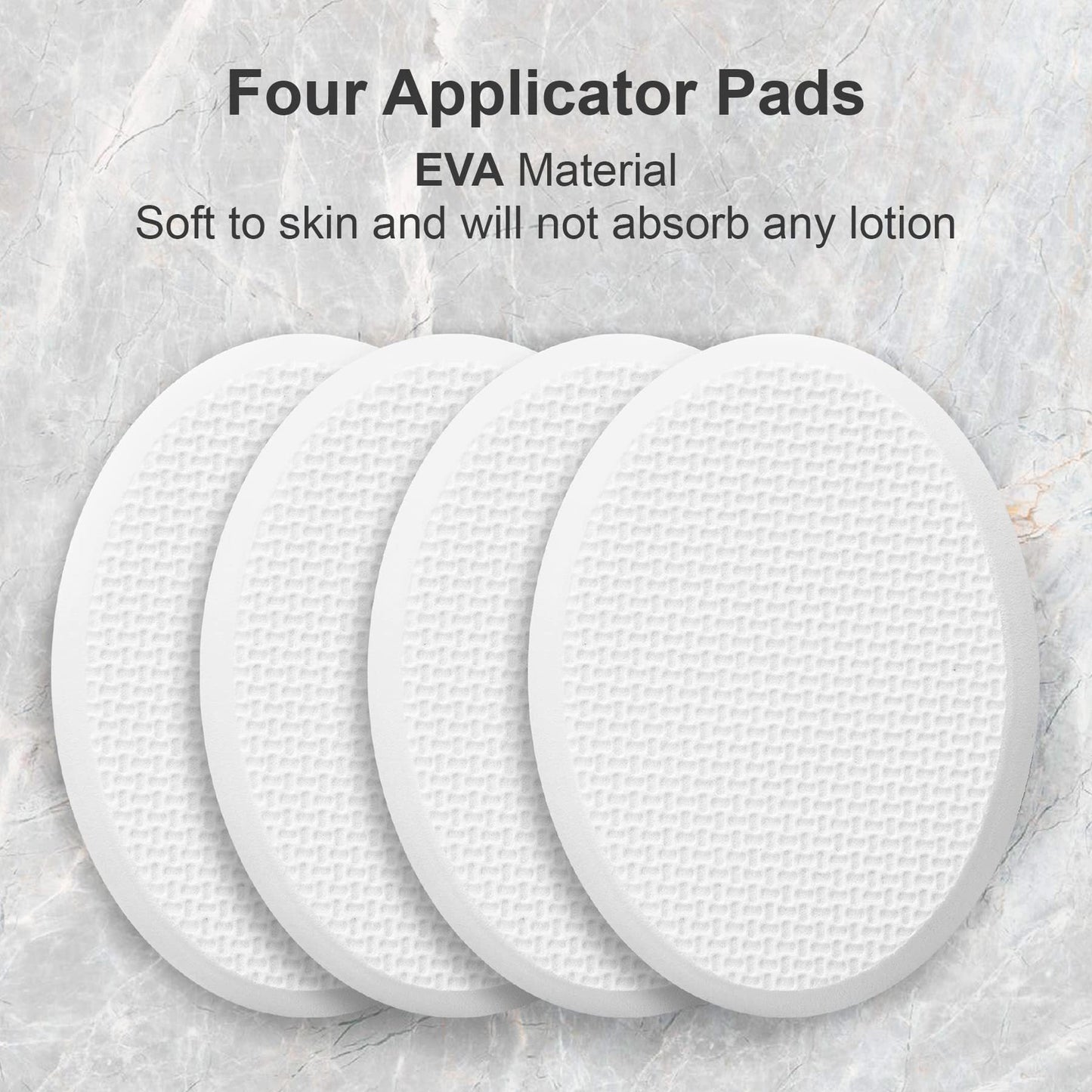Long Handle Bath Gentle Body Scrubber Set - Non-Slip Grip Back Brush with 4 EVA Exfoliating Sponge Heads