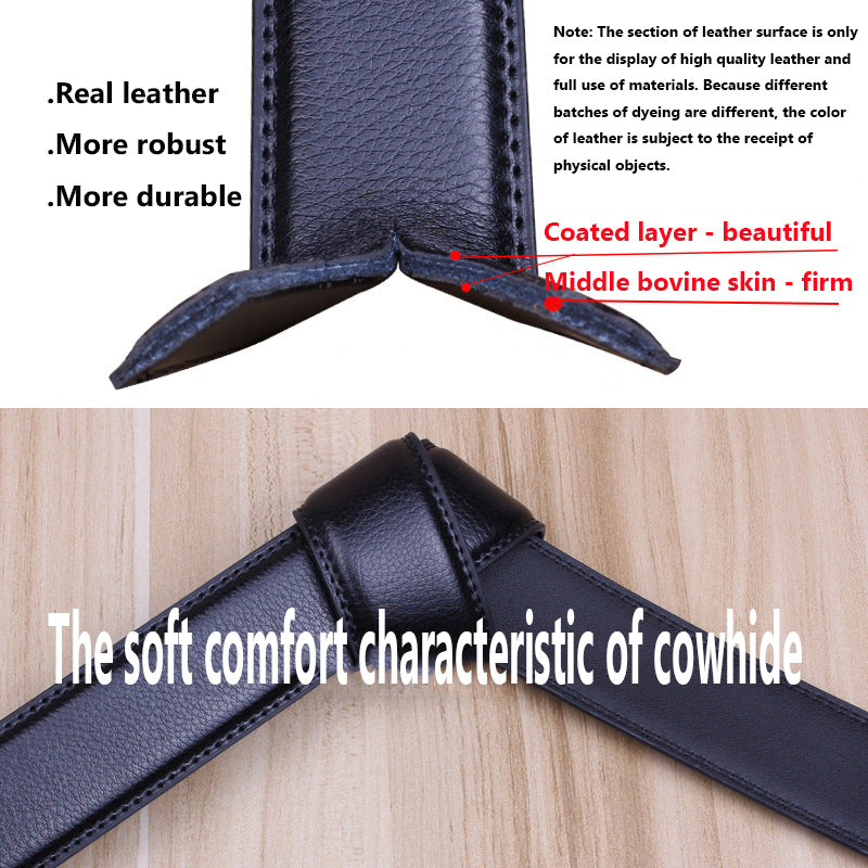 Valentine's Day Gift - Premium Men's Genuine Leather Automatic Buckle Belt - Business & Casual(Style 4)