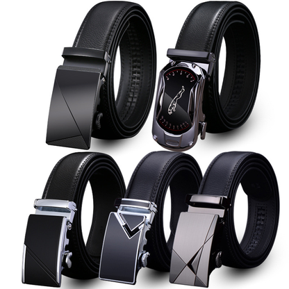 Valentine's Day Gift - Premium Men's Genuine Leather Automatic Buckle Belt - Business & Casual(Style 4)