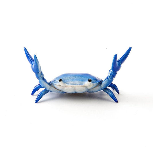 3-Pack Blue Creative Crab Pen Holders - Cute Desk Organizer & Phone Stand - Novelty Office Decor & Gift Idea.