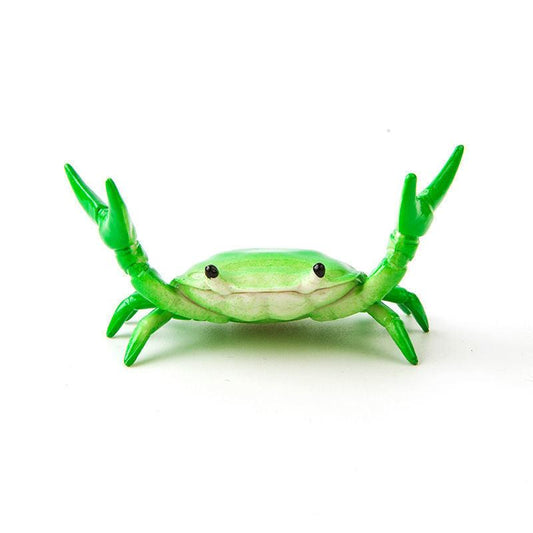 3-Pack Green Creative Crab Pen Holders - Cute Desk Organizer & Phone Stand - Novelty Office Decor & Gift Idea.