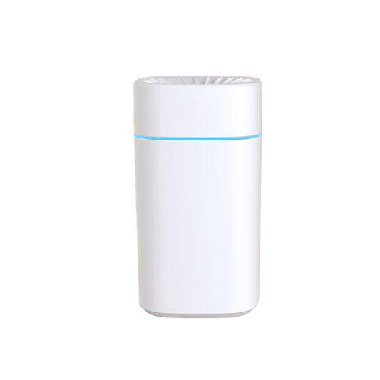 White 2-in-1 Ultrasonic Air Humidifier with 7-Color LED Night Light - Quiet Desktop Mini Humidifier for Home, Office, Bedroom.