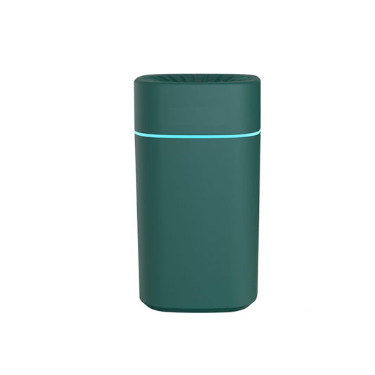 Green 2-in-1 Ultrasonic Air Humidifier with 7-Color LED Night Light - Quiet Desktop Mini Humidifier for Home, Office, Bedroom.
