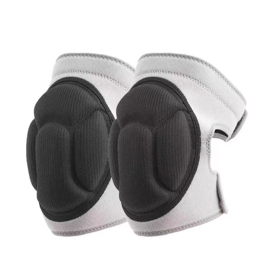 2 Pack Grey Thick EVA Foam Knee Pads Anti-Slip Breathable Sponge Knee Guards for Gardening Flooring Dance Volleyball & Work Impact Protection(Size S)
