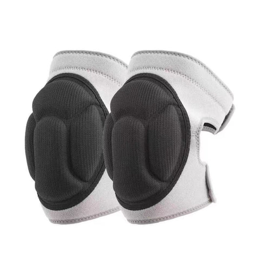 2 Pack Grey Thick EVA Foam Knee Pads Anti-Slip Breathable Sponge Knee Guards for Gardening Flooring Dance Volleyball & Work Impact Protection(Size M)