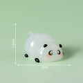 5-PCS Transparent sleepiness Cute Glow in the Dark Panda Figurines Resin Miniature Ornaments for DIY Fairy Gardens and Micro Landscapes