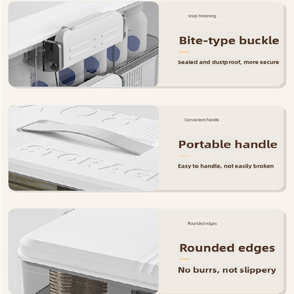 Cream white Large 3 Layer Medicine Storage Box Portable First Aid Kit Organiser with Handle Multi Compartment Container for Family Home Use