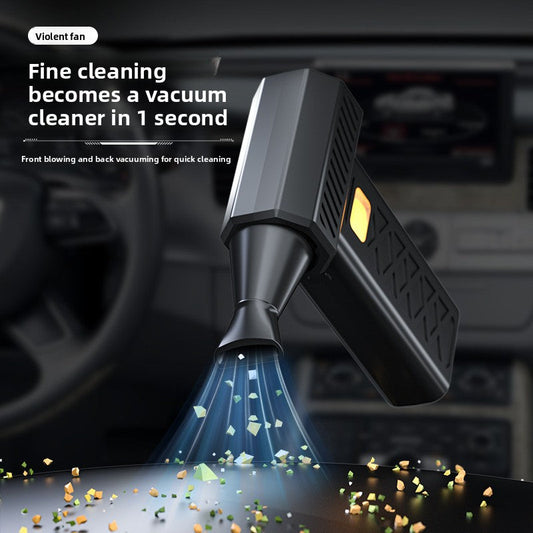 Red High Power Portable Jet Fan Air Blower 130000 RPM Electric Duster for Snow Removal Car Drying Camping and Outdoor Cleaning.