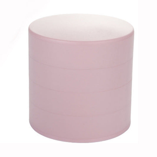 2 Pack Pink Nordic Style Rotating Jewellery Storage Box 4-Layer Dustproof Organiser Case with Felt Lining for Accessories and Trinkets