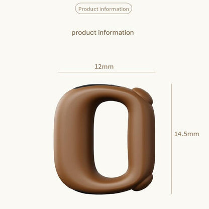 Brown Portable Fascia Massage Ring Vibration Massager with Heat and LED Display for Muscle Relaxation and Body Shaping