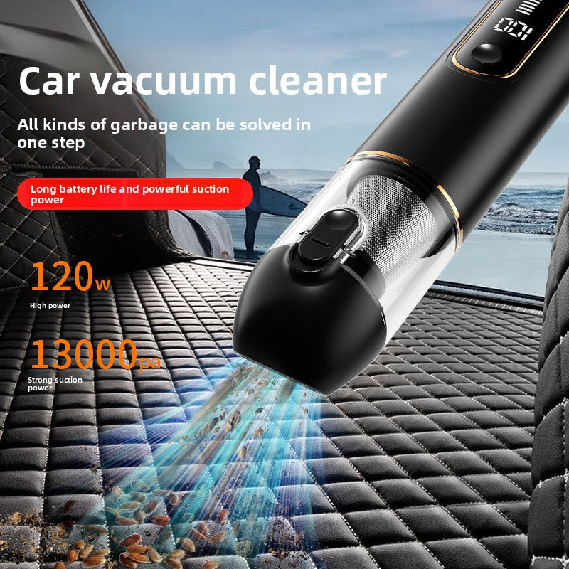Black 2-in-1 Cordless Handheld Car Vacuum Cleaner and Air Blower Powerful Suction Brushless Motor Portable Duster for Home and Auto