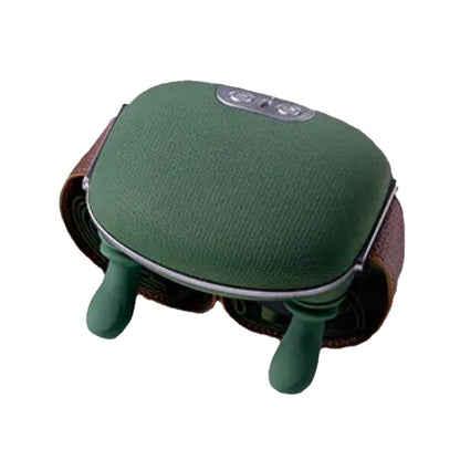 Green Cordless Shoulder and Neck Massager with Heat Rechargeable Shiatsu Deep Tissue Massage Pillow for Pain Relief and Relaxation