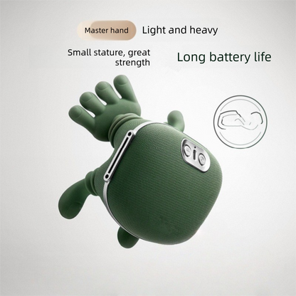 Green Cordless Shoulder and Neck Massager with Heat Rechargeable Shiatsu Deep Tissue Massage Pillow for Pain Relief and Relaxation